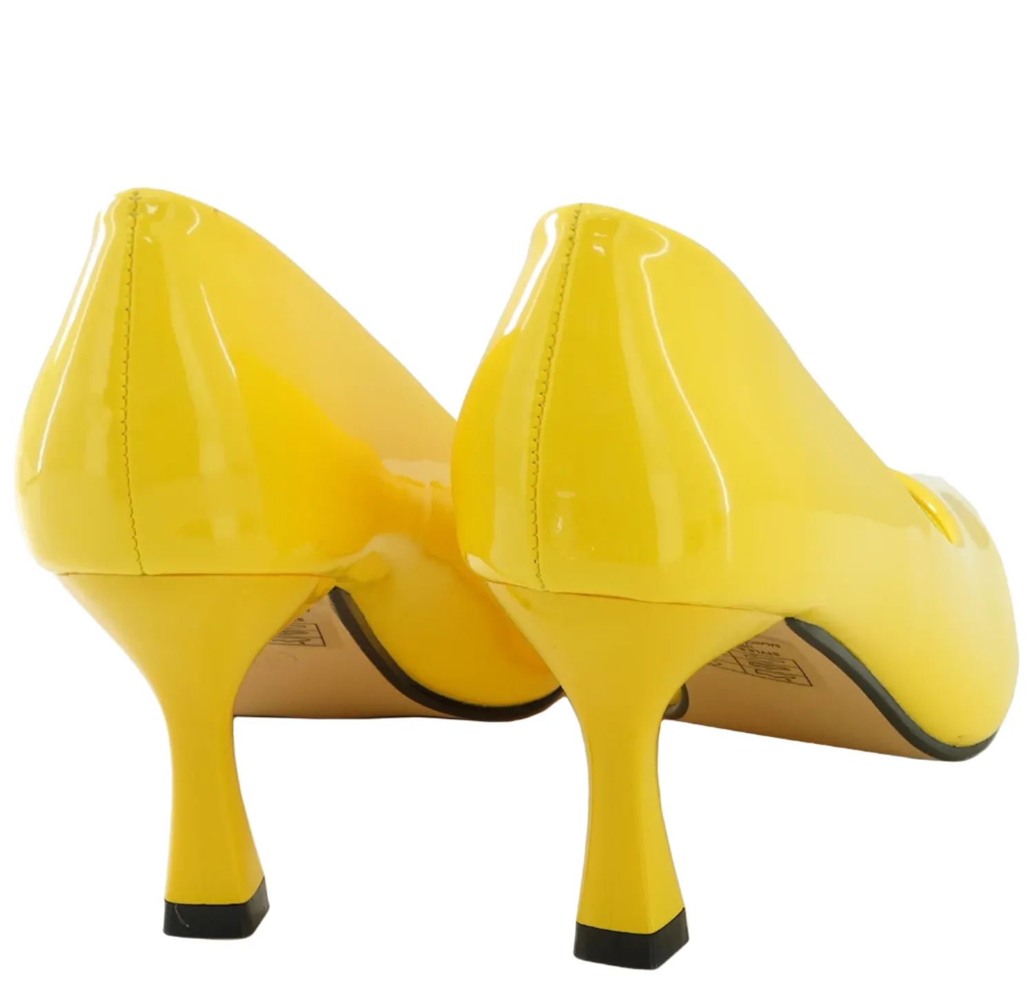 16702309, Nicola - Women's High Heel Shoes - Yellow Pat