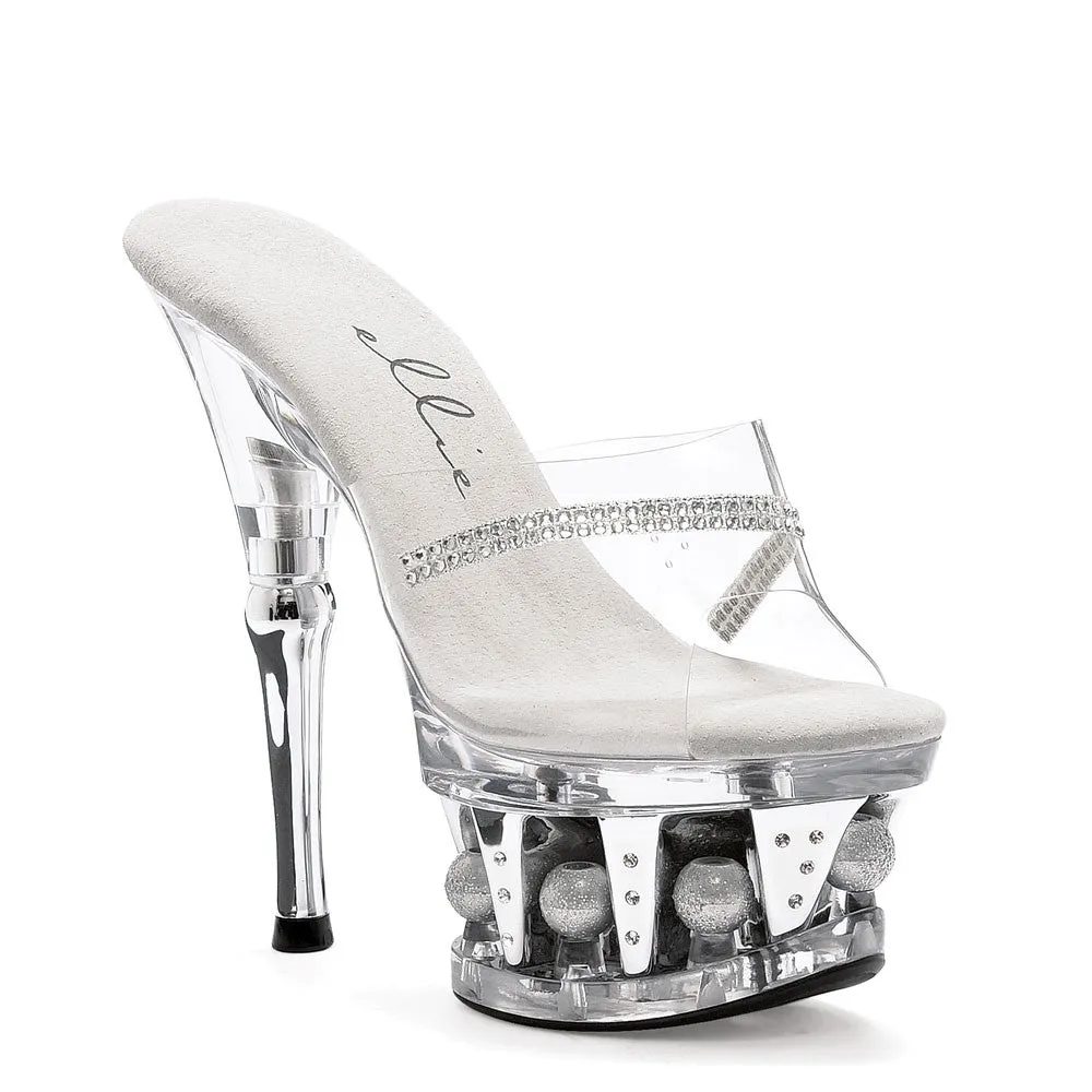 6" Disco Ball Rhinestone Platform Mule (ES629-JESSE)