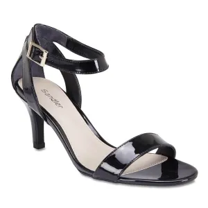 Amalfi Heel in Black Patent