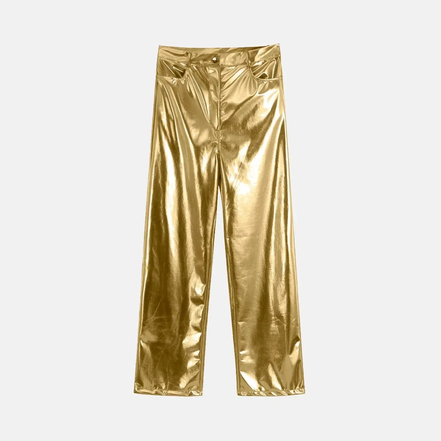 Aquira – Metallic pastel hues – Satin trousers