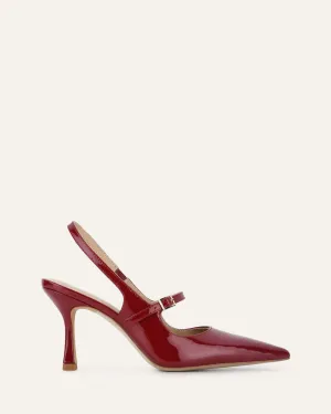 ARCHER HIGH HEELS RUBY RED PATENT