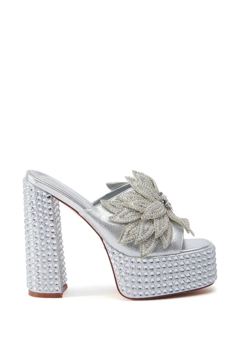 AZALEA WANG MAZU SILVER SANDAL