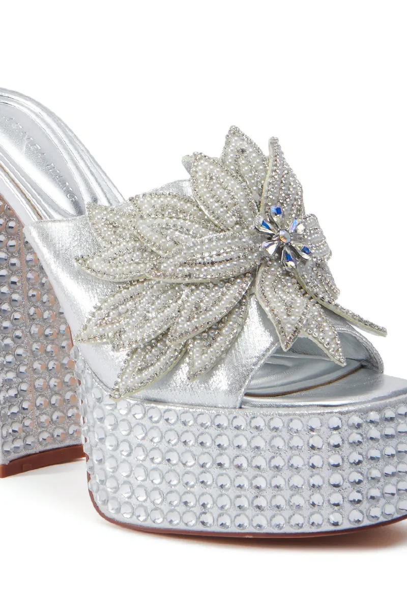 AZALEA WANG MAZU SILVER SANDAL