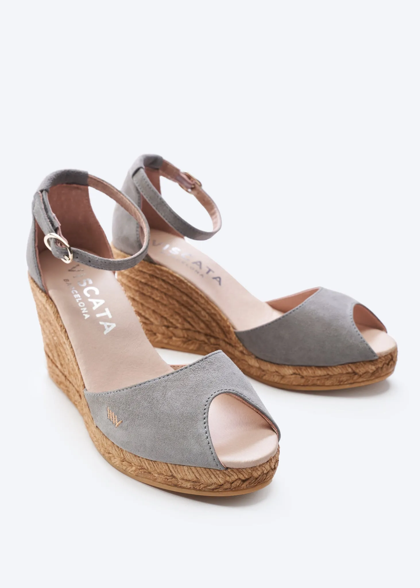 Caprubi Suede Espadrille Sandal Wedges