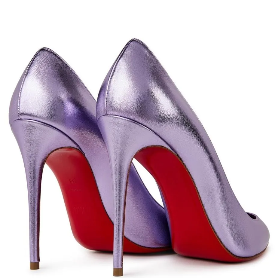 Christian Louboutin Kate 100mm Metallic Heels