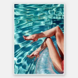 Country Club Pool Unframed Art Print