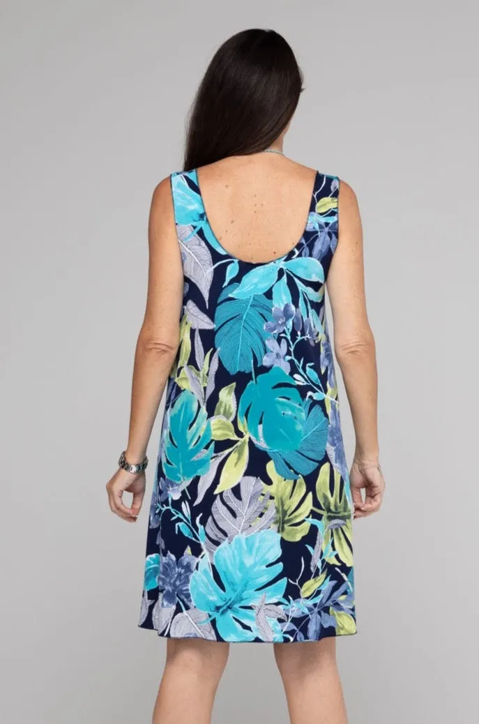 Daydream Print Jersey Sleeveless Dress