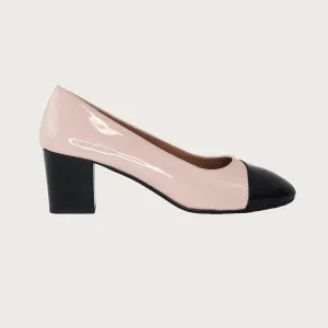 Francesca Blush & Black Patent