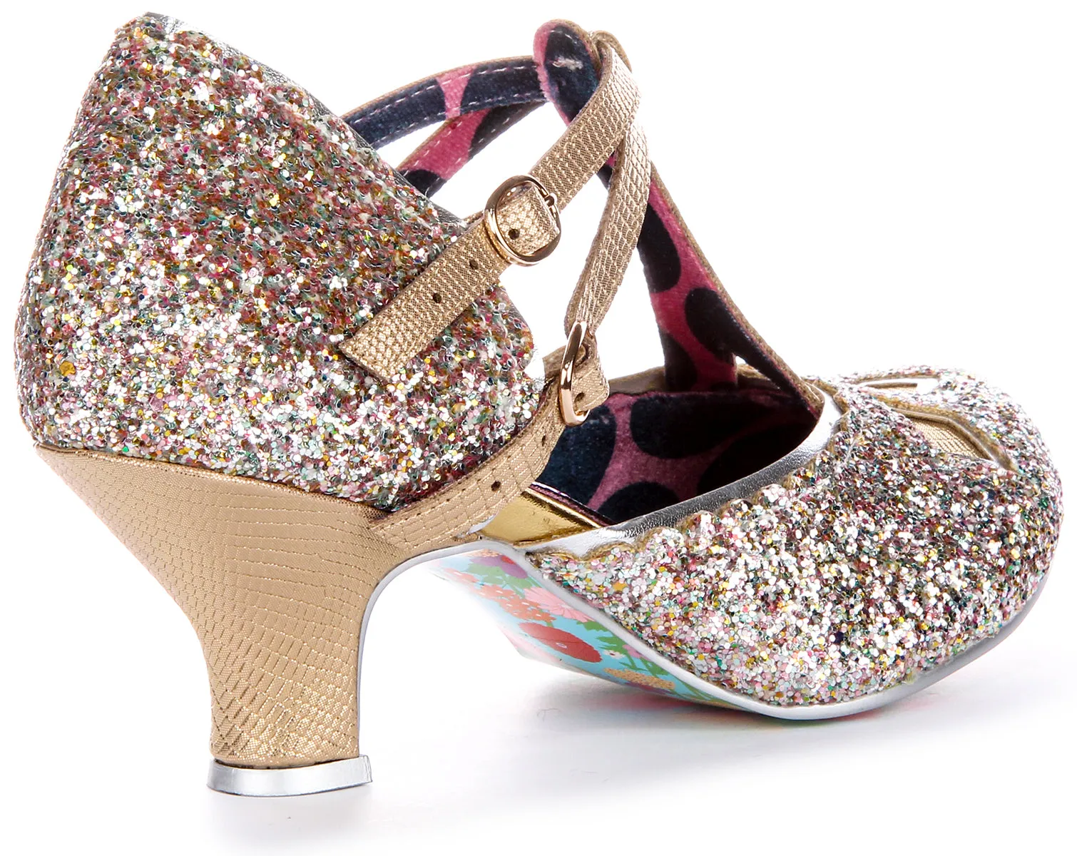 Irregular Choice Golden Age In Rose Gold For Women