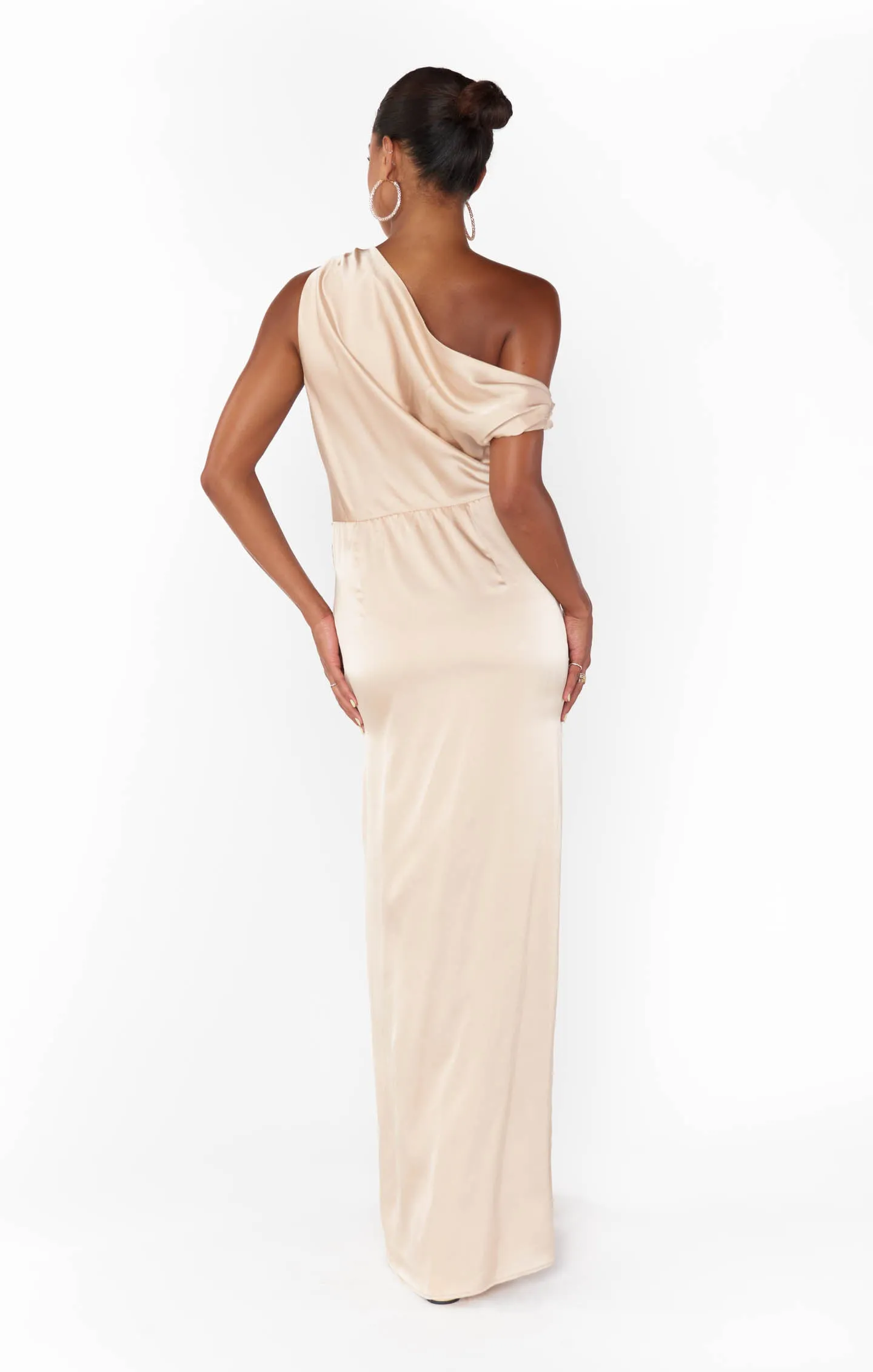 Jodie Dress ~ Champagne Luxe Satin