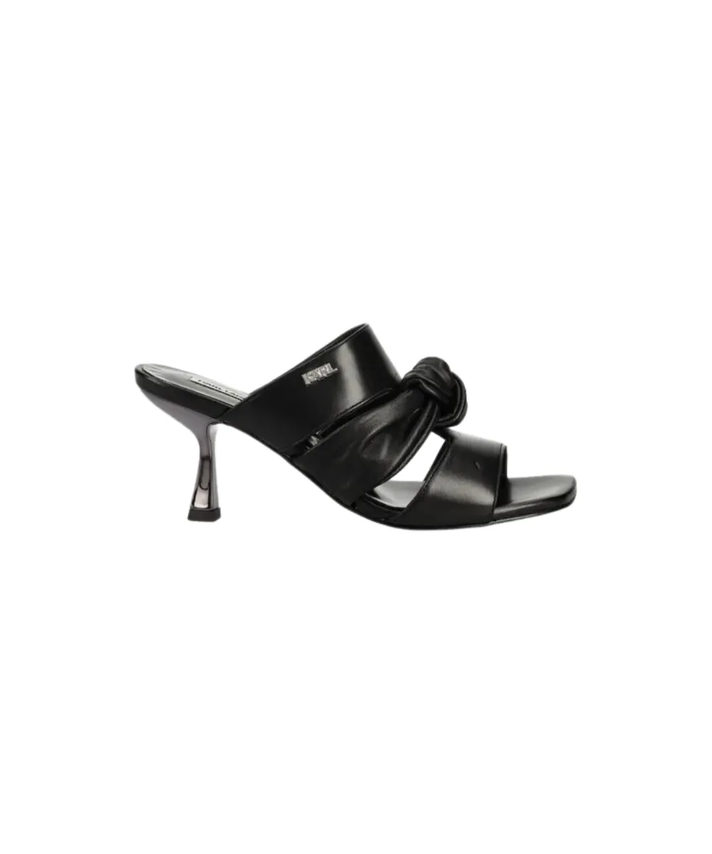 KARL LAGERFELD PANACHE HEELS  IN BLACK