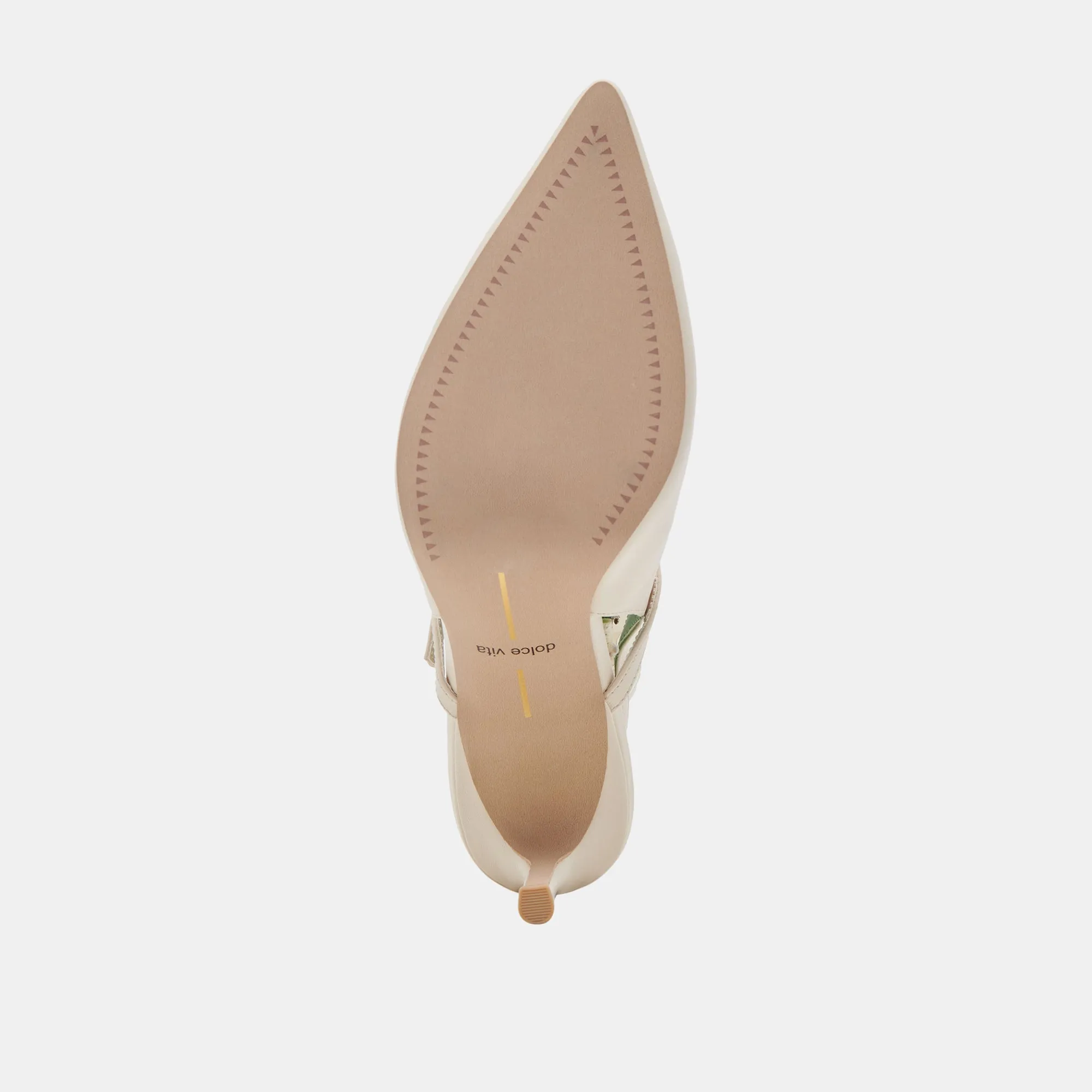 KELLEN HEELS IVORY LEATHER