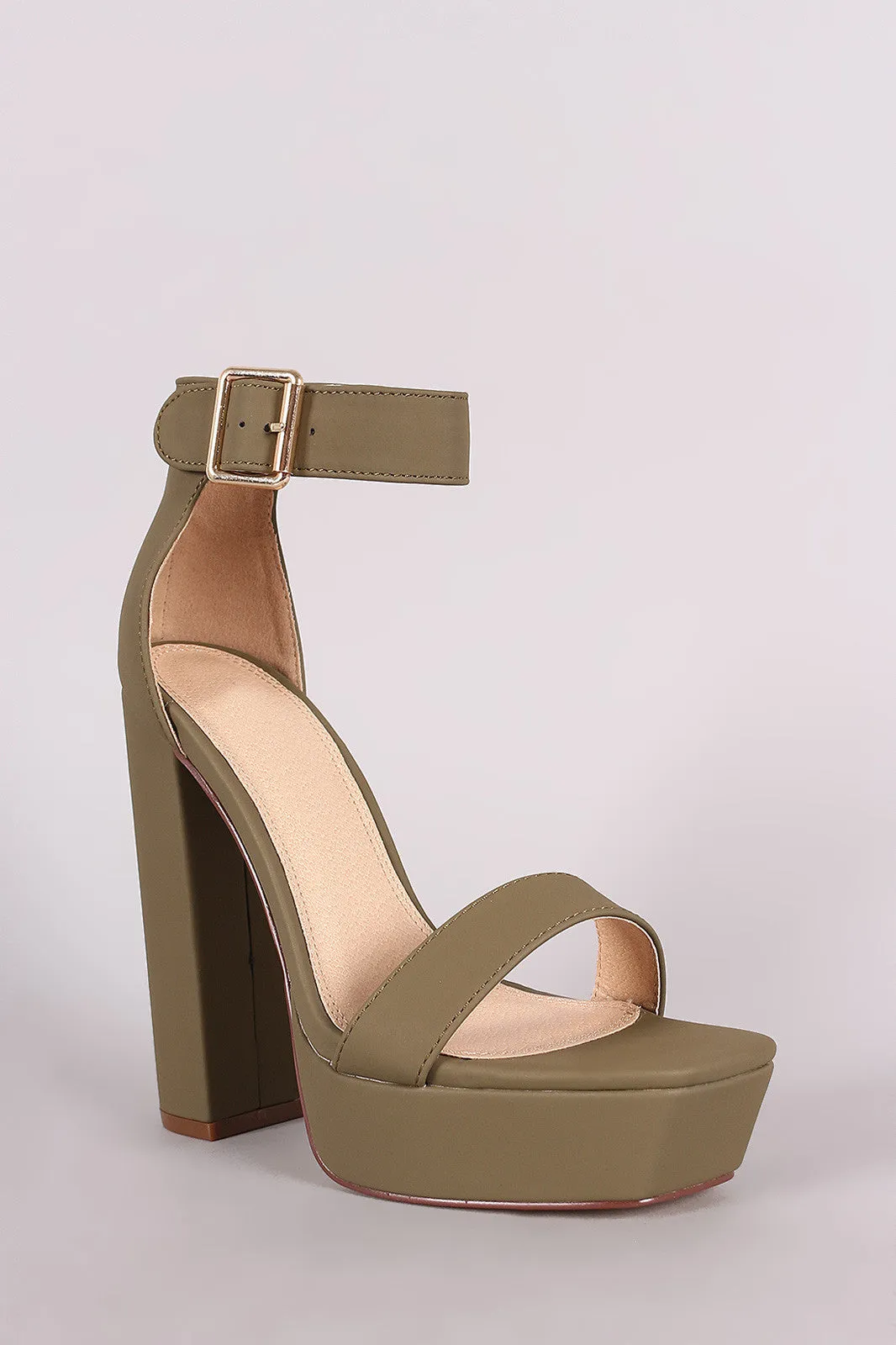 Liliana Ankle Strap Platform Chunky Heel