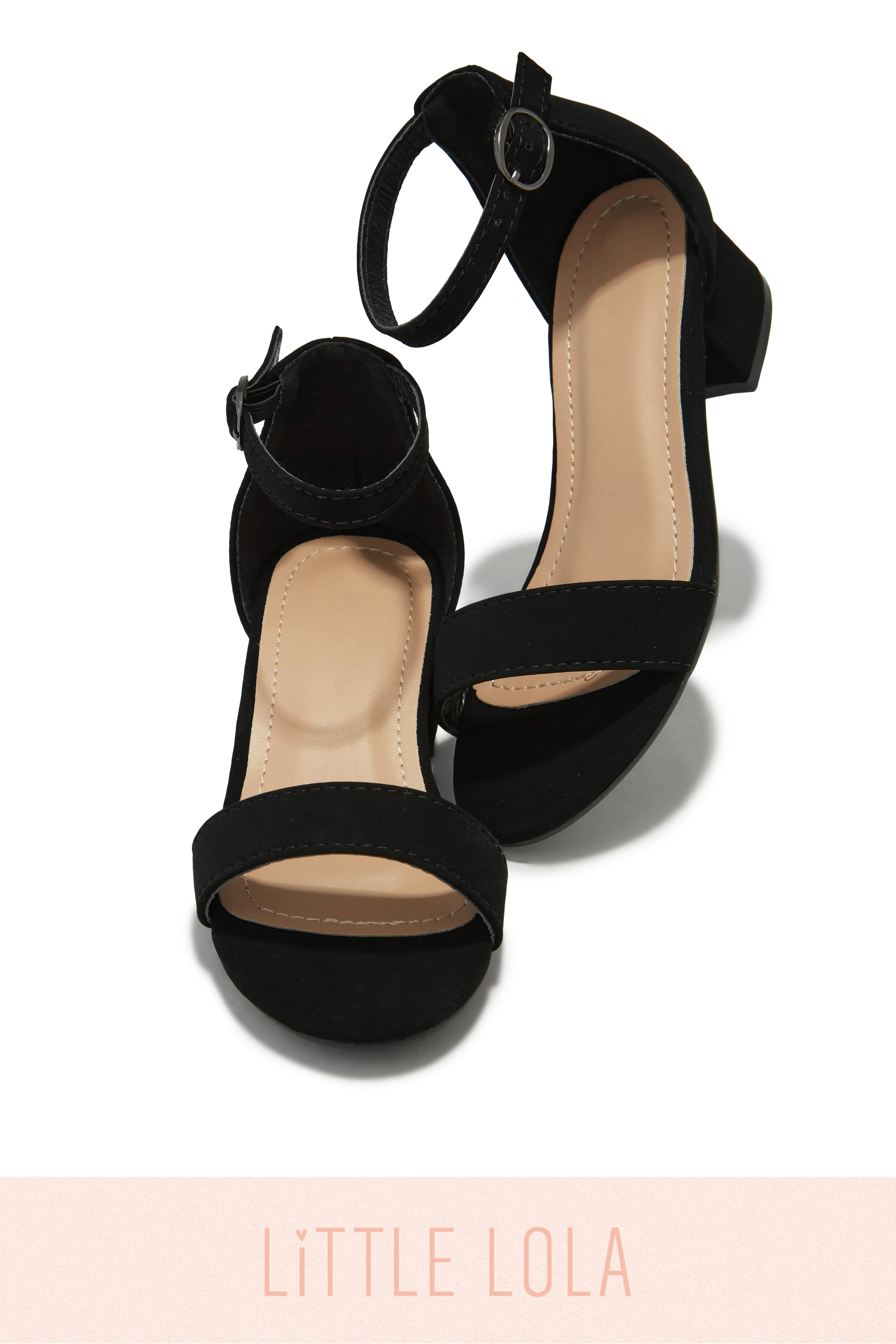 Mini Ava Block Heels - Black