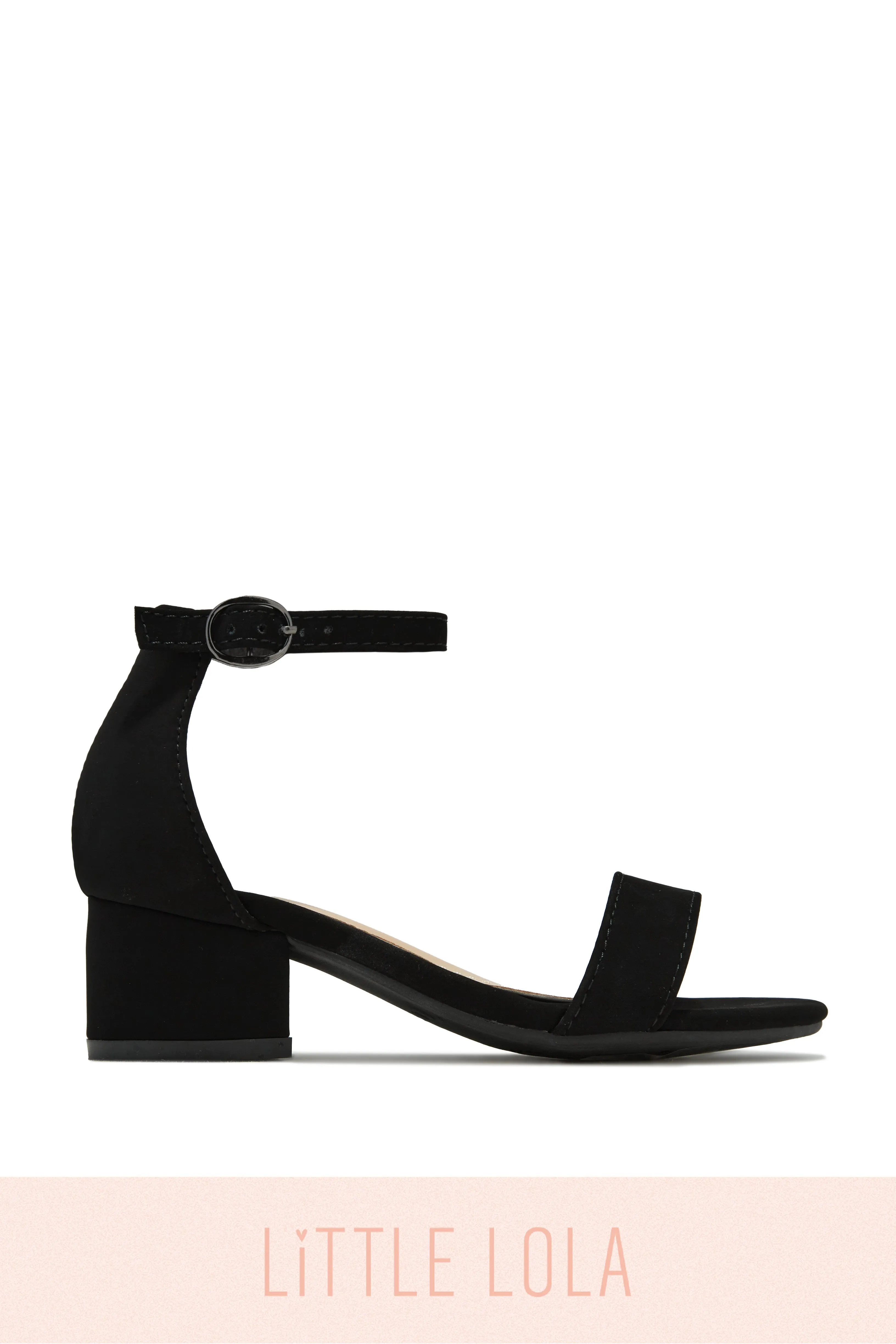 Mini Ava Block Heels - Black