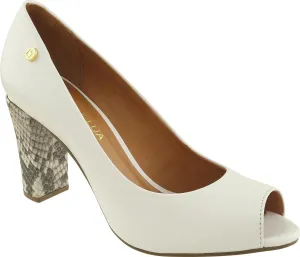 Peep Toe Bianco - Luz da Lua