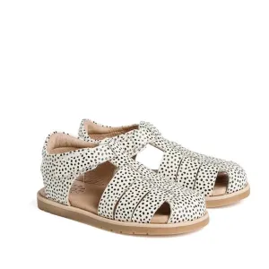 Pretty Brave Rocco Closed Toe Mini Spots Leather Sandal