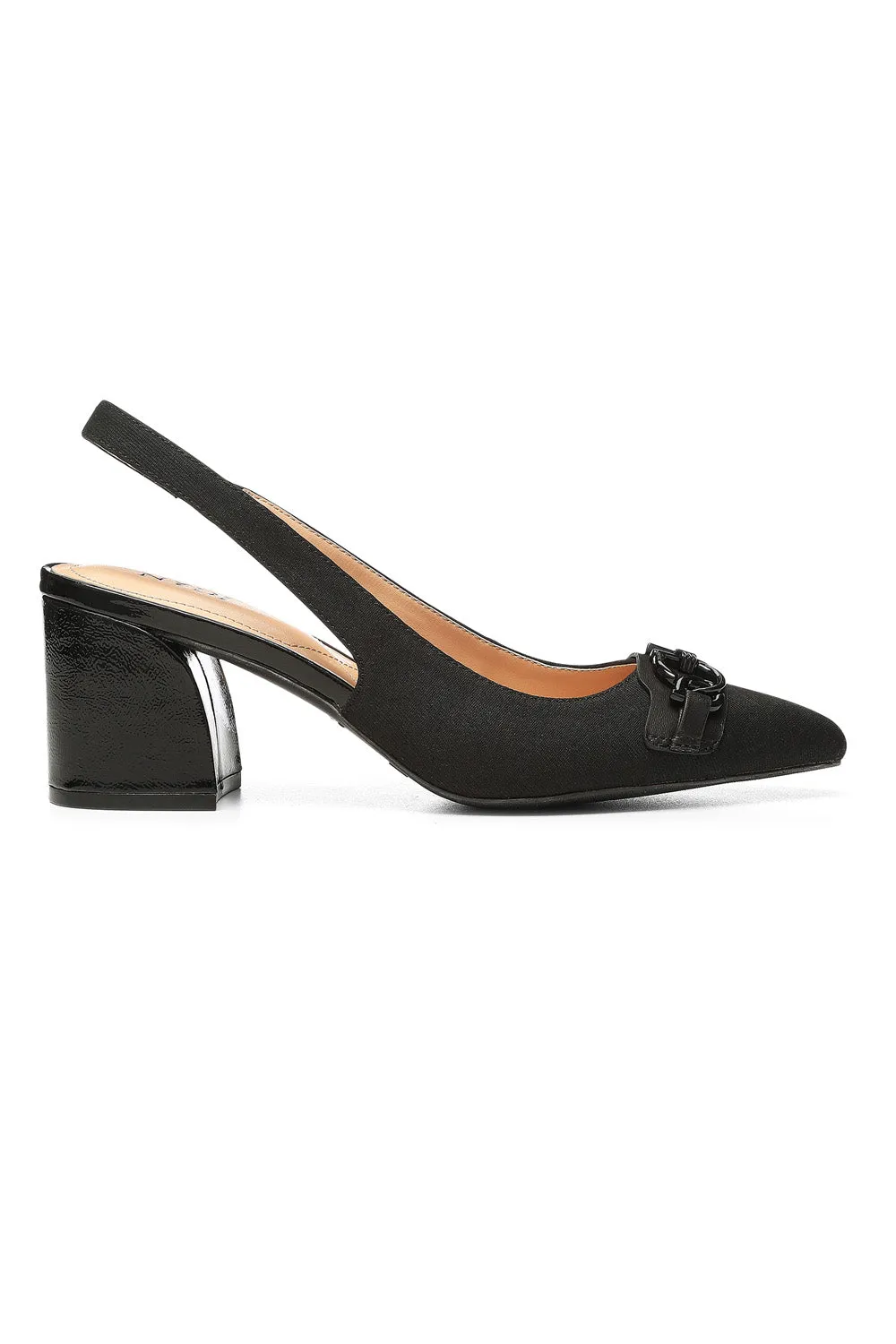 Sanya Slingback Heels - Black