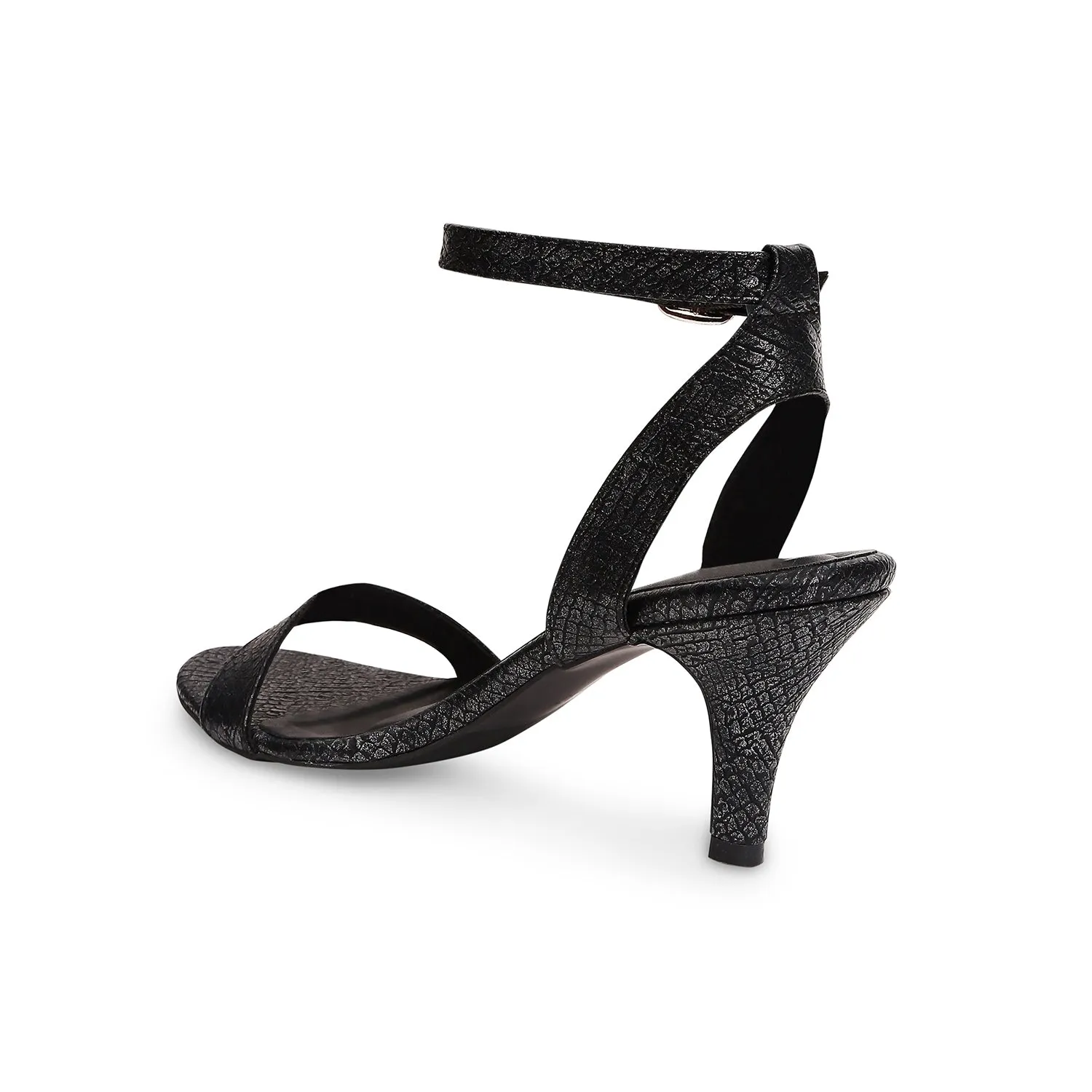 Tao Paris Flo 10010-03 Solid Black Sandals