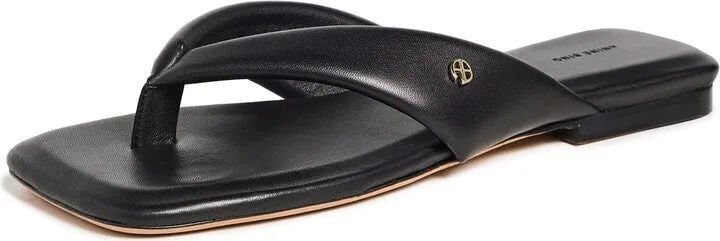 Viola Flat Sandal - Black