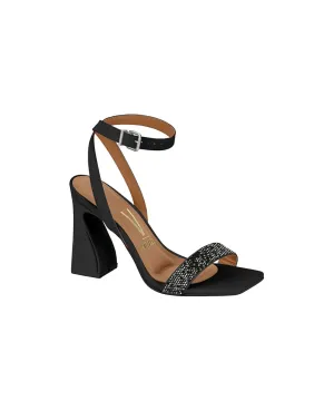 VIZZANO WOMEN HEELS IN BLACK WITH DIAMONDS