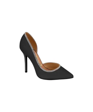 VIZZANO WOMEN HEELS IN BLACK WITH SILVER DETAILS